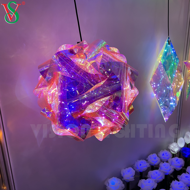 옥외 거는 훈장을 위한 빛나는 요정 펜던트 LED PVC 별빛