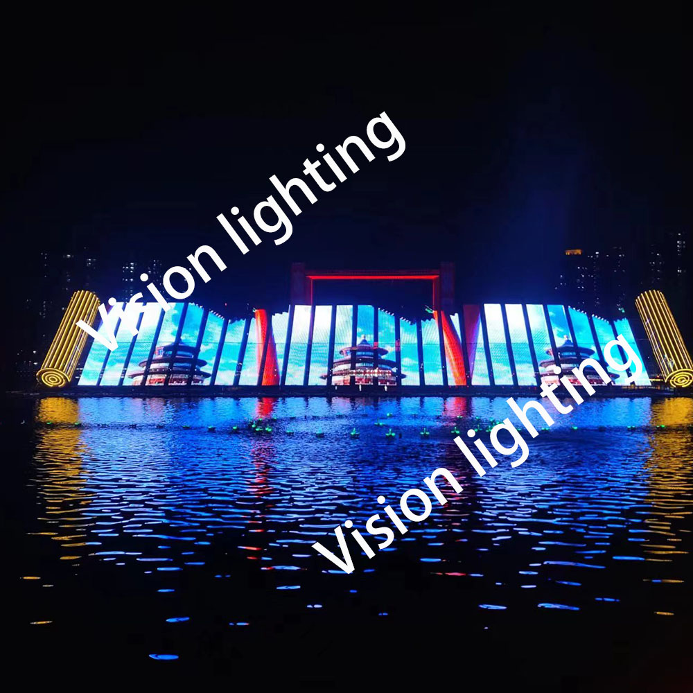 크리스마스 장식을위한 전체 픽셀 실외 RGB LED 그리드 스크린 라이트