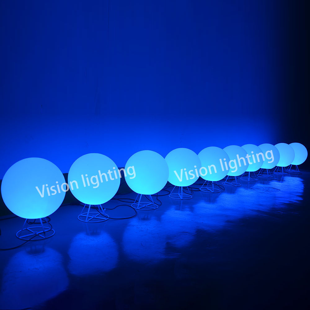 3D IP65 크리스마스 장식 야외 사용 풍경 고품질 LED 프로그래밍 가능 TTL RGB 볼 스트링 라이트