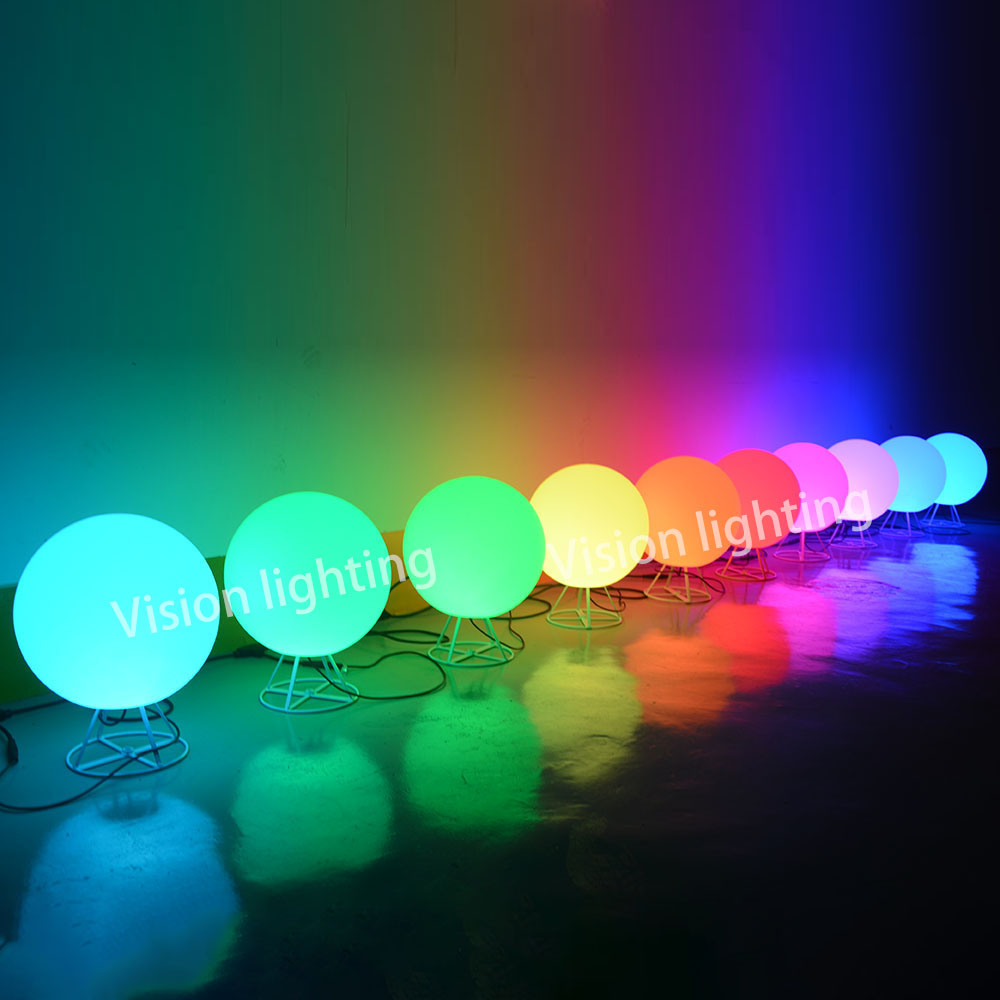 3D IP65 크리스마스 장식 야외 사용 풍경 고품질 LED 프로그래밍 가능 TTL RGB 볼 스트링 라이트
