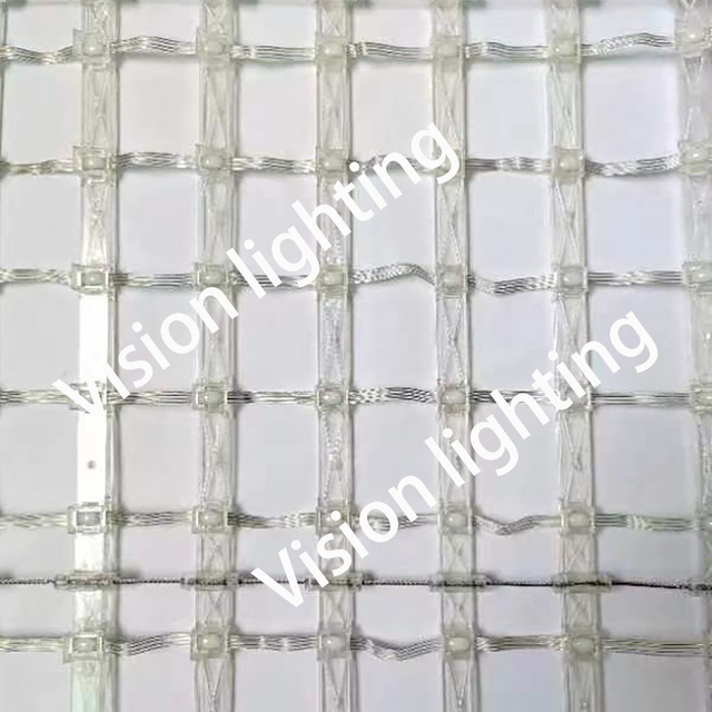 크리스마스 장식을위한 전체 픽셀 실외 RGB LED 그리드 스크린 라이트