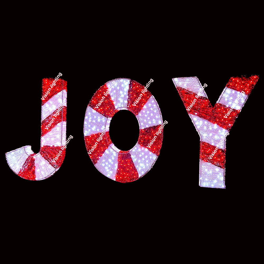 옥외 훈장 조경 IP65 고품질 3D 조각품은 크리스마스 휴일 주제 편지 빛을 지도했습니다