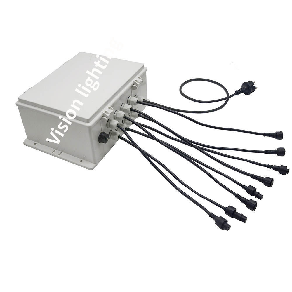 프로그래밍 가능한 야외 장식 IP65 방수 고품질 led DMX 512 RGB 크리스마스 문자열 빛