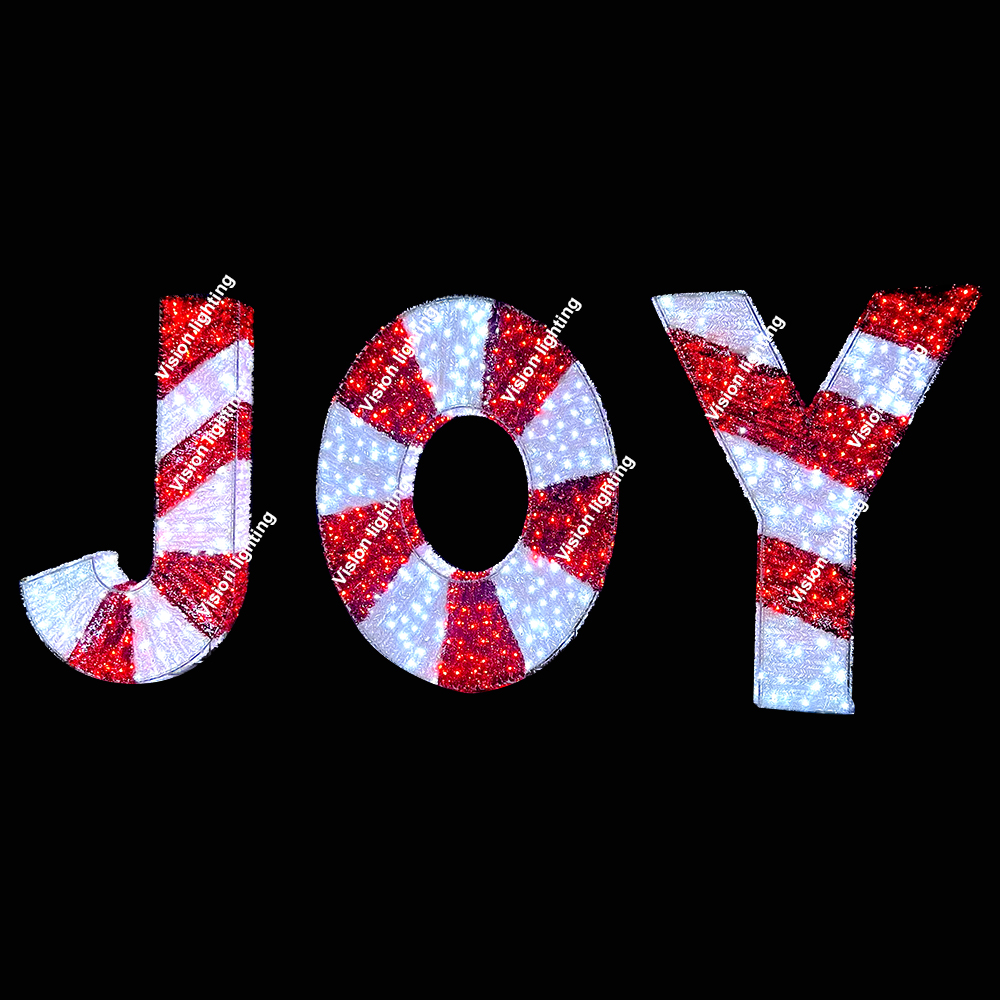 옥외 훈장 조경 IP65 고품질 3D 조각품은 크리스마스 휴일 주제 편지 빛을 지도했습니다