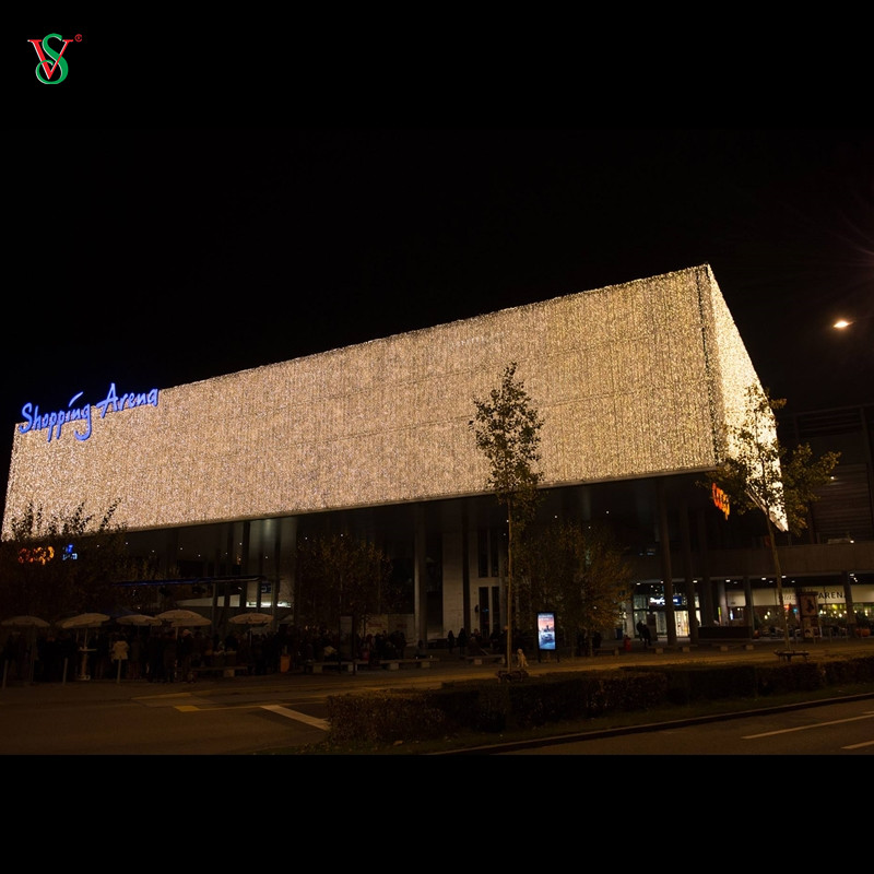 Retaurant Bar Patio 장식용 LED 커튼 라이트 스트링 라이트