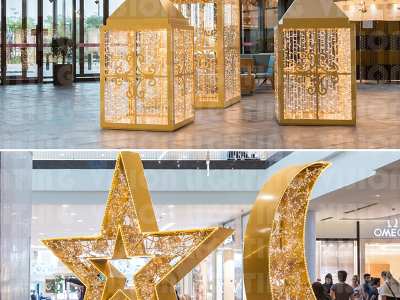 3Eid Mubarak Splendor: 빛으로 풍경을 밝히다