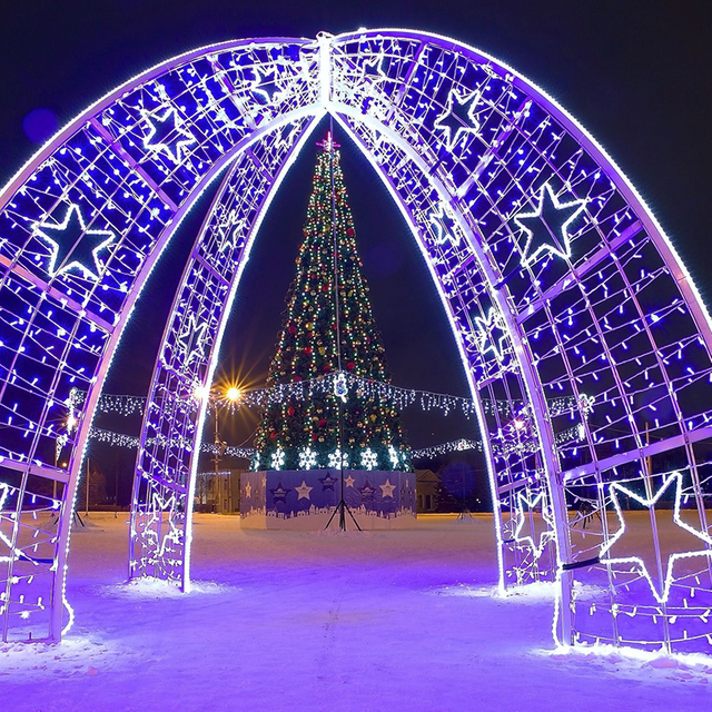 3D 아치 모티프 라이트