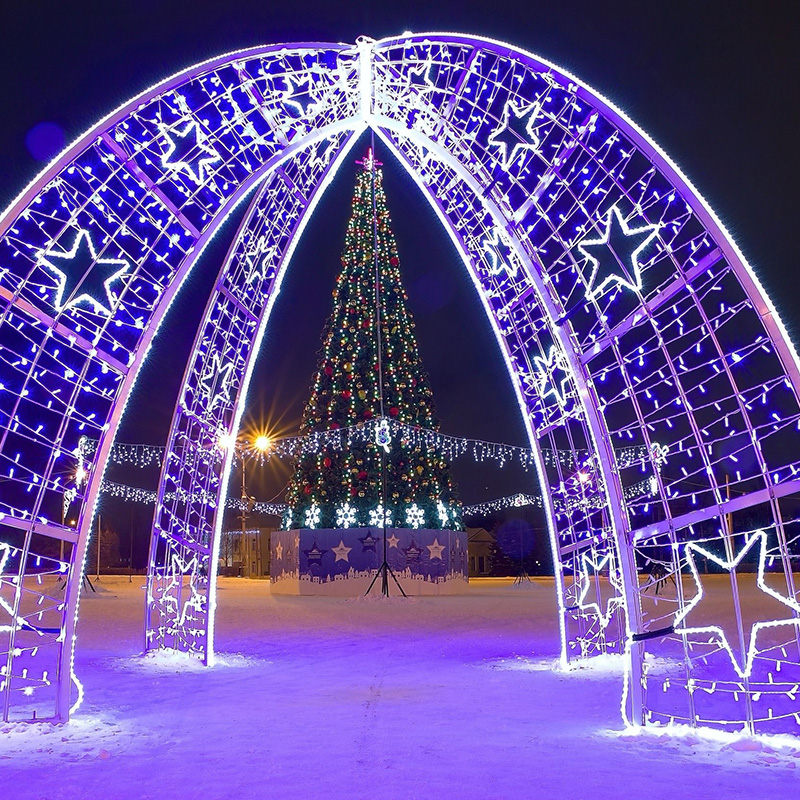 3D 아치 모티프 라이트