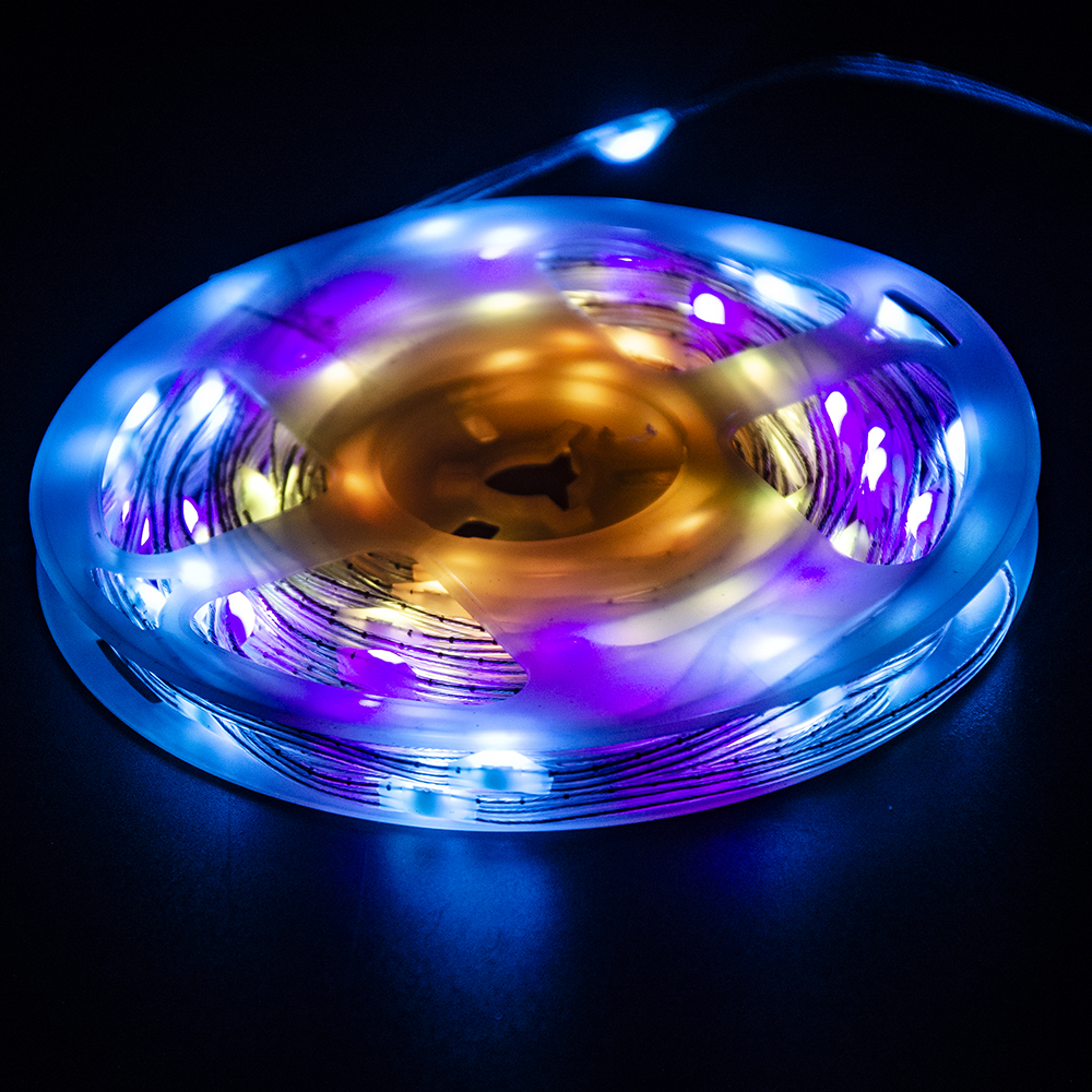 휴일 사용 원격 제어 USB 플러그 요정 화환 크리스마스 트리 장식 led RGB 스마트 스트립 문자열 조명