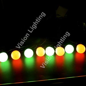 야외 50mm 전구 WS2811 DMX/SPI Festoon 벨트 조명 프로그램 크리스마스를위한 프로그램 가능한 볼 스트링