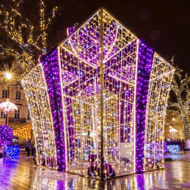 3D 선물 상자 빛