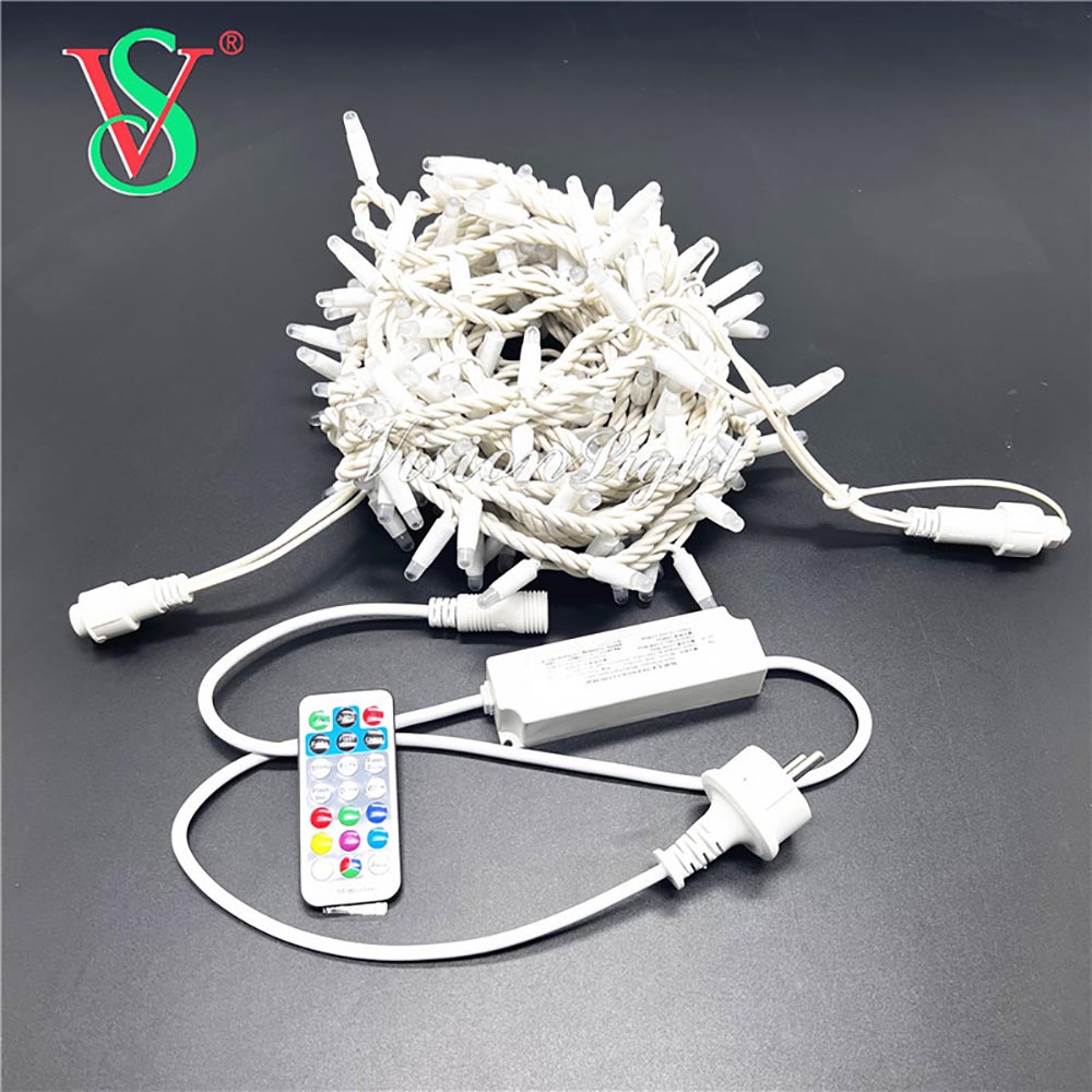 LED 원격 제어 터치 야외 방수 고품질 led 크리스마스 RGB 스트링 라이트