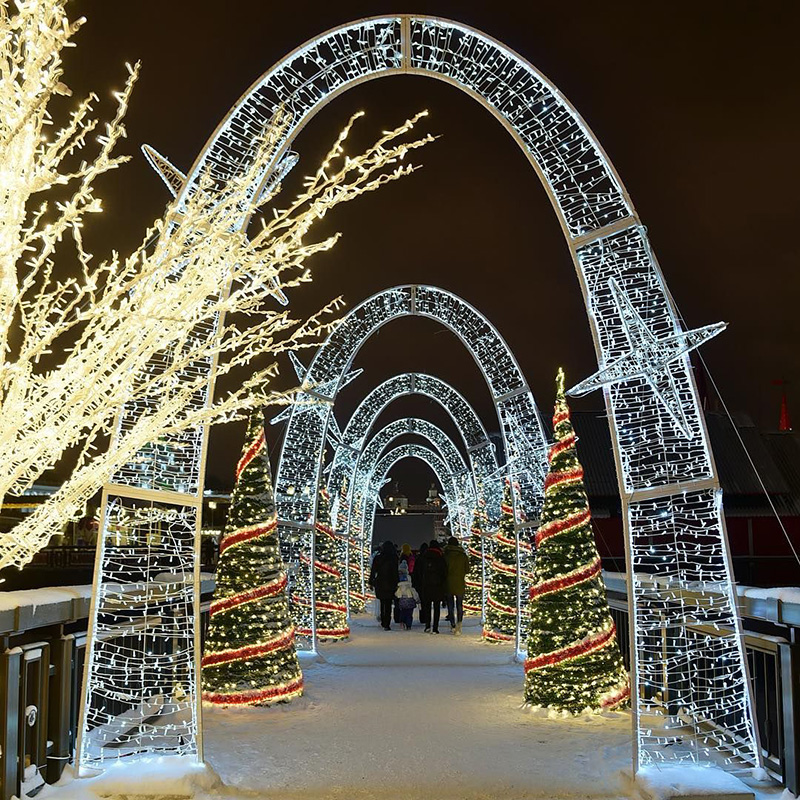 3D 아치 모티프 라이트