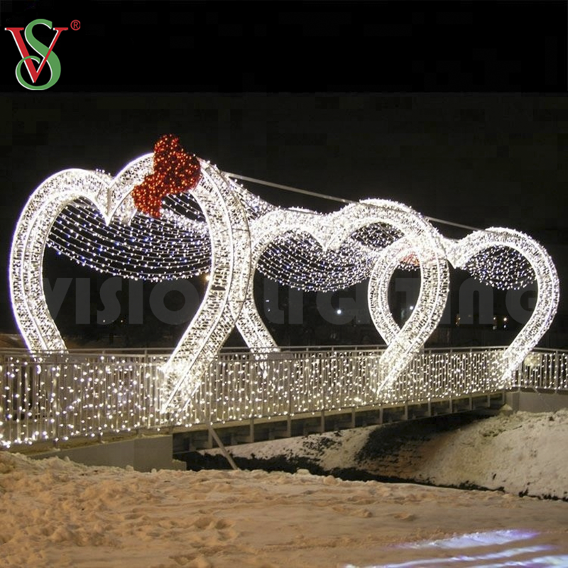 LED 입구 아치 길 조명 애니메이션 터널 아치 크리스마스 장식 모티프 라이트