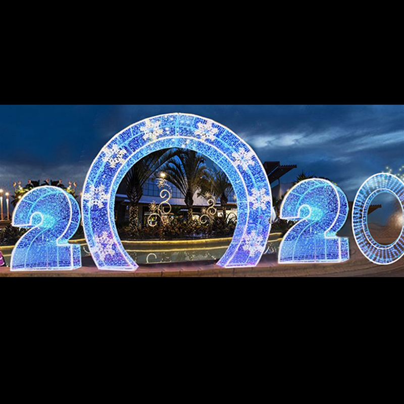 3D 연도 모티프 라이트