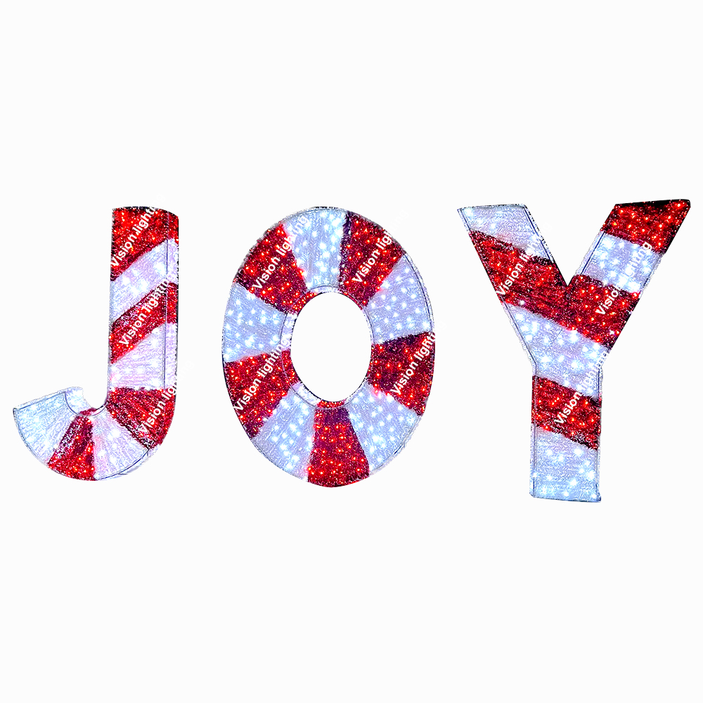 옥외 훈장 조경 IP65 고품질 3D 조각품은 크리스마스 휴일 주제 편지 빛을 지도했습니다