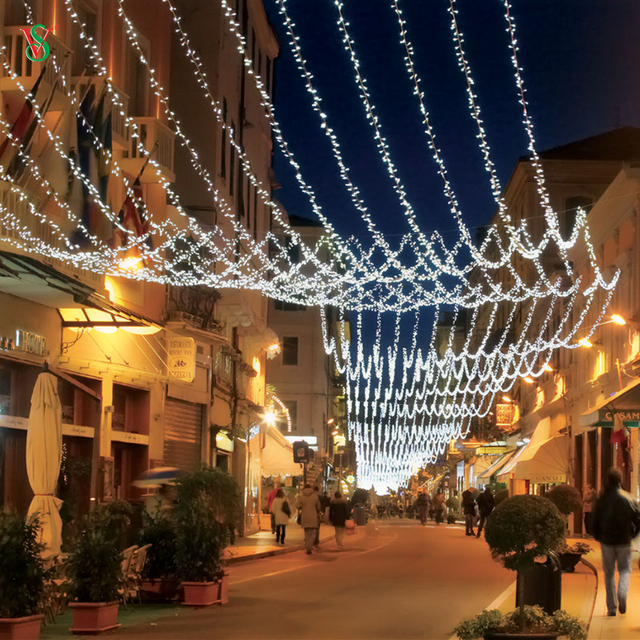 걷는 도로 휴일 훈장을 위한 LED 커튼 빛 