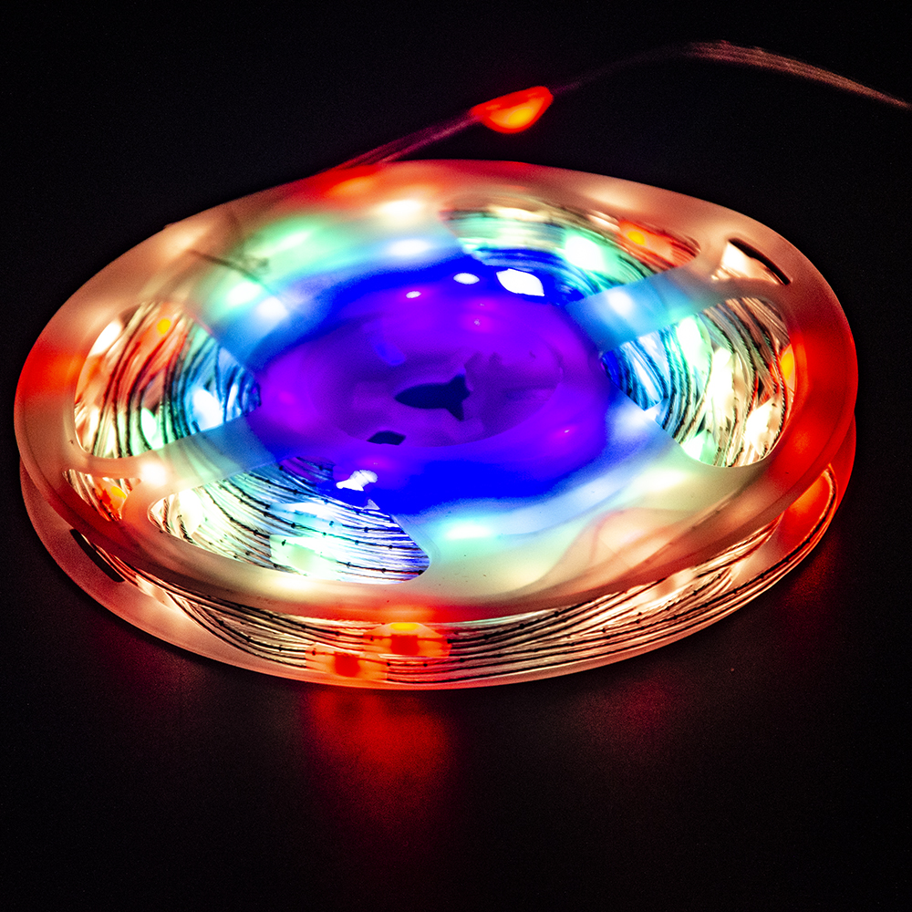 휴일 사용 원격 제어 USB 플러그 요정 화환 크리스마스 트리 장식 led RGB 스마트 스트립 문자열 조명